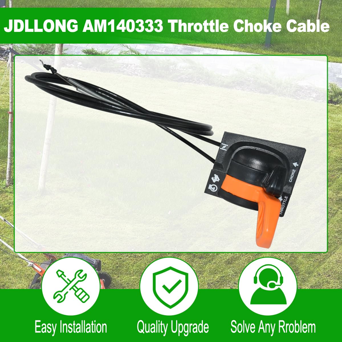 Amazon.com: JDLLONG AM140333 Throttle Choke Cable for John Deere